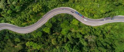 cars driving on highway