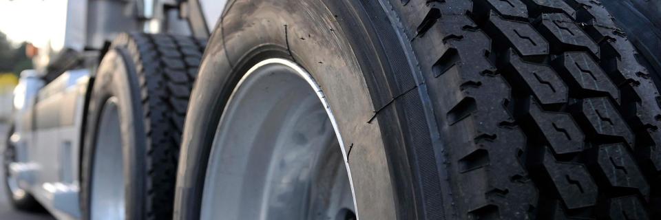 close-up photo of truck tires