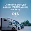 Image copy: Don't wait to grow your business. With RTS, you can start today.